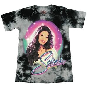 Selena Official Merch Tie Dye T-Shirt Small Retro Fandom Streetwear Licensed